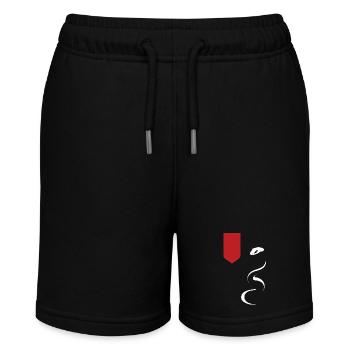 Red Banner and White Serpent - Stanley/Stella MINI BOLTER Organic Teen Jogging Shorts - black - Front
