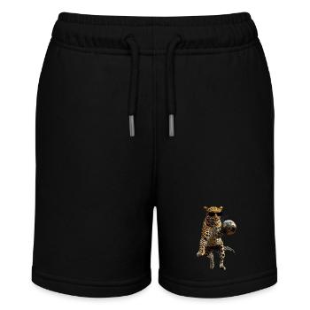 Leopard - Stanley/Stella MINI BOLTER Organic Teen Jogging Shorts - black - Front