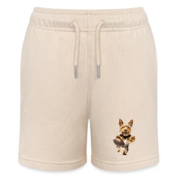 Yorkshire Terrier - Stanley/Stella MINI BOLTER Organic Teen Jogging Shorts - soft Ecru - Front