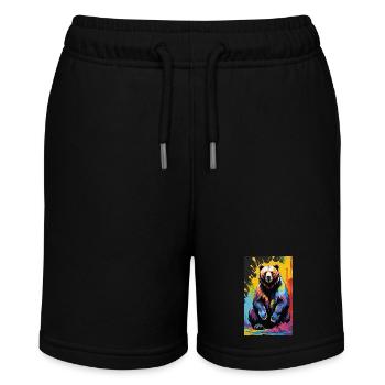 Bear | Brown Bear | Grizzly Bear | Animals - Stanley/Stella MINI BOLTER Organic Teen Jogging Shorts - black - Front