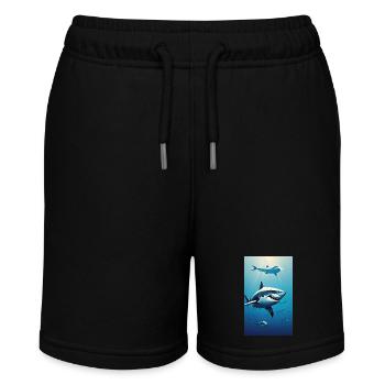 Requin | Grand requin blanc | Créature marine | Poisson - Short bio MINI BOLTER Stanley/Stella Ado - noir - Devant