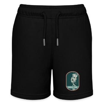 Bengal Tiger Portrait Patch: Indian Fauna - Stanley/Stella MINI BOLTER Organic Teen Jogging Shorts - black - Front