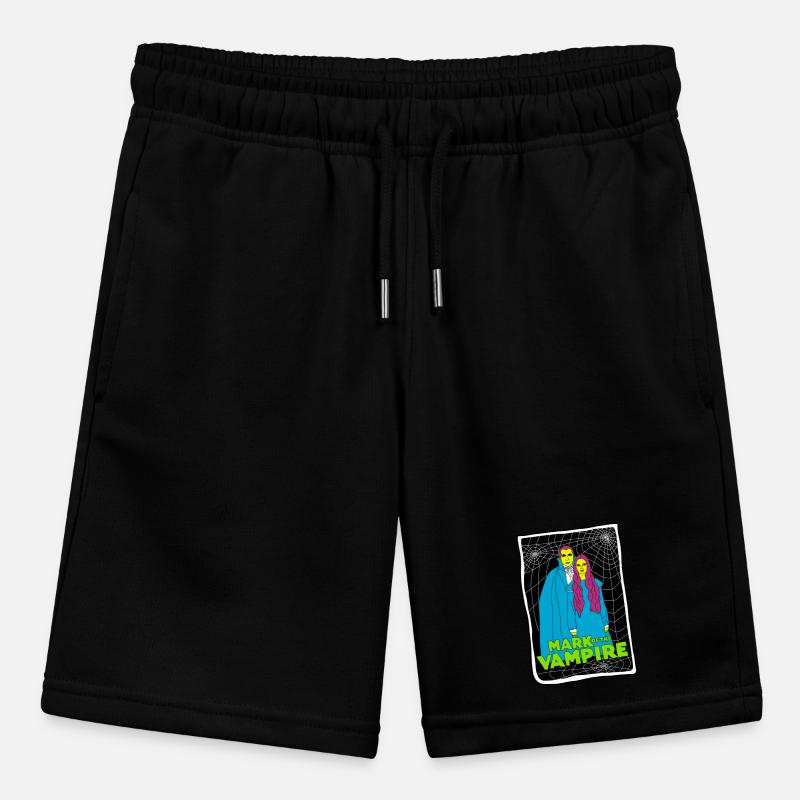 Vampire Duo with Spiderweb Background Stanley/Stella MINI BOLTER Organic Teen Jogging Shorts