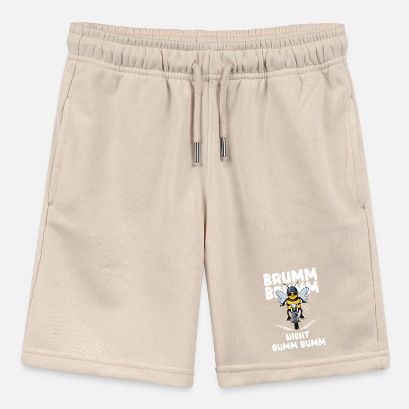 Bee Motorcycle Buzz Buzz Not Buzz Buzz White Stanley/Stella MINI BOLTER Organic Teen Jogging Shorts