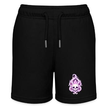 Crystal Skull Flame Spell - Stanley/Stella MINI BOLTER Organic Teen Jogging Shorts - black - Front