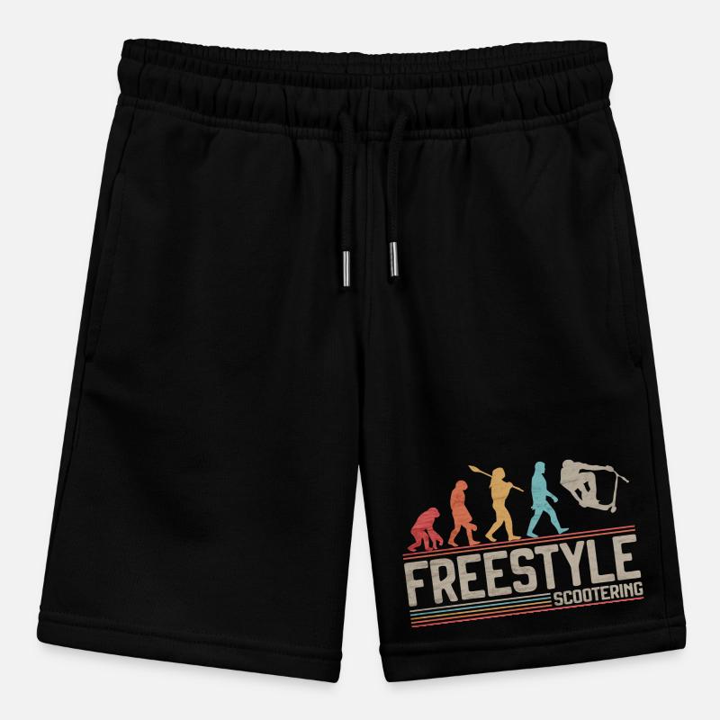 Stunt Scooter Evolution Freestyle Kick Scooter for Stanley/Stella MINI BOLTER Organic Teen Jogging Shorts
