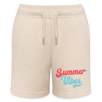 Sommer-Vibes - Stanley/Stella Teenager Bio-Joggingshorts MINI BOLTER - Natur - Vorne