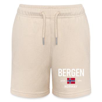 Bergen - Norvège - Coordonnées - Drapeau - Short bio MINI BOLTER Stanley/Stella Ado - écru doux - Devant