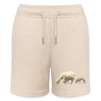 Schafe - Stanley/Stella Teenager Bio-Joggingshorts MINI BOLTER - Natur - Vorne