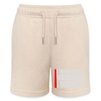 I Might Be Wrong But I Doubt It Funny Sarcastic - Stanley/Stella MINI BOLTER Organic Teen Jogging Shorts - soft Ecru - Front