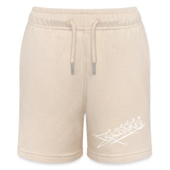 Rowing Team Sketch - Stanley/Stella MINI BOLTER Organic Teen Jogging Shorts - soft Ecru - Front
