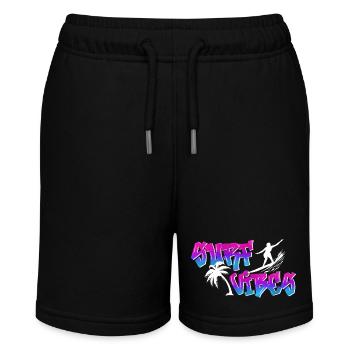 Surf vibes - Women / Girls - Stanley/Stella MINI BOLTER Organic Teen Jogging Shorts - black - Front