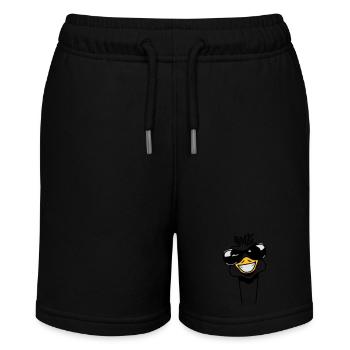 Lustig Emu Strauss Sonnenbrille witzig Cool - Stanley/Stella Teenager Bio-Joggingshorts MINI BOLTER - Schwarz - Vorne