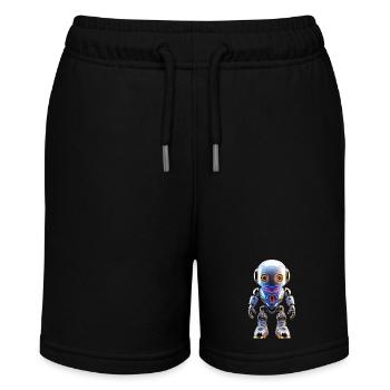 Robots for the individual LooK - Stanley/Stella MINI BOLTER Organic Teen Jogging Shorts - black - Front