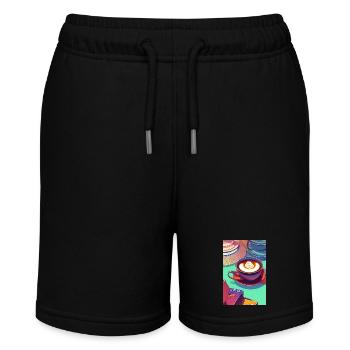 Café, grains de café - Short bio MINI BOLTER Stanley/Stella Ado - noir - Devant