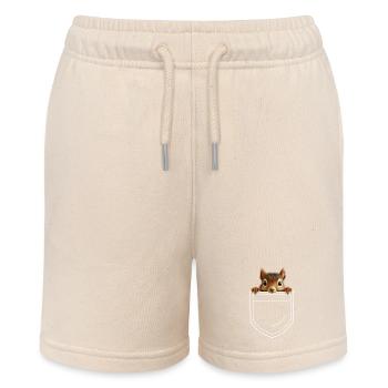 Eichhörnchen - Stanley/Stella Teenager Bio-Joggingshorts MINI BOLTER - Natur - Vorne