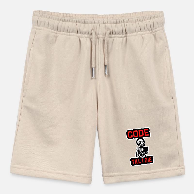 Skelett mit Computer CODE TILL I DIE Stanley/Stella Teenager Bio-Joggingshorts MINI BOLTER
