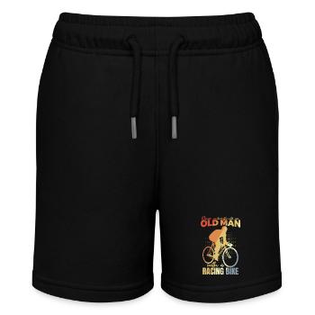 Bicycle Grandpa - Stanley/Stella MINI BOLTER Organic Teen Jogging Shorts - black - Front