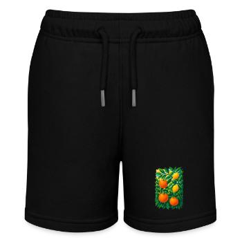 Der Traum von Zitrushainen - Stanley/Stella Teenager Bio-Joggingshorts MINI BOLTER - Schwarz - Vorne