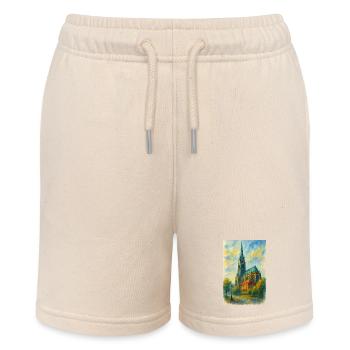Gothische Kirche im impressionistischen Stil - Stanley/Stella Teenager Bio-Joggingshorts MINI BOLTER - Natur - Vorne