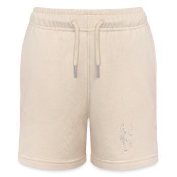 Dynamischer Basketballspieler Illustration - Stanley/Stella Teenager Bio-Joggingshorts MINI BOLTER - Natur - Vorne