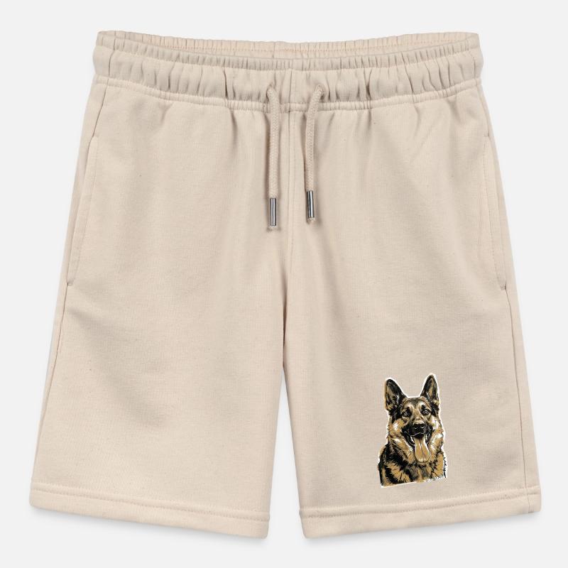 Deutscher Schäferhund Stanley/Stella Teenager Bio-Joggingshorts MINI BOLTER