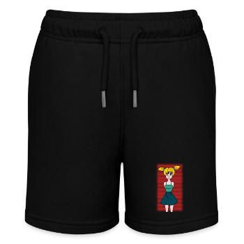 EHEFRAU. TOCHTER. JUGENDLICHER. FRAUENTAG - Stanley/Stella Teenager Bio-Joggingshorts MINI BOLTER - Schwarz - Vorne
