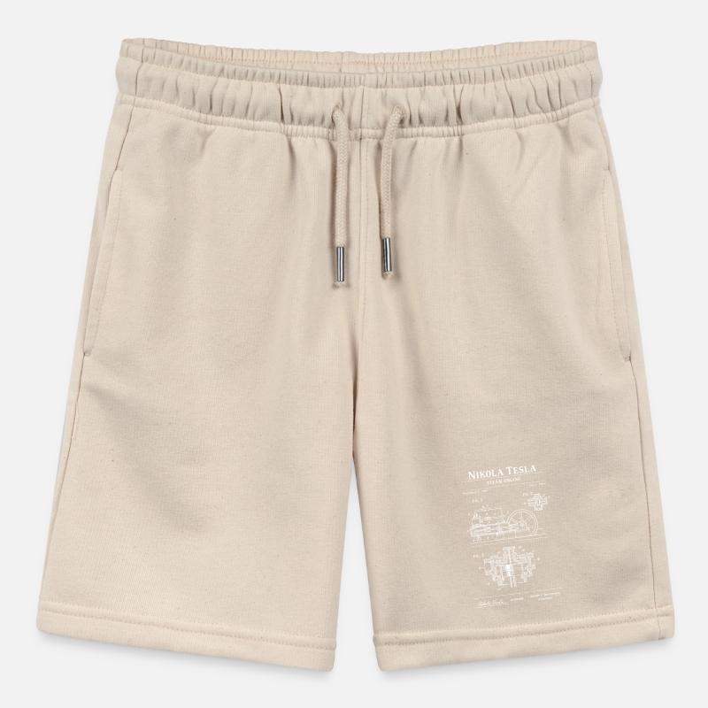 Steam Engine Blueprint Stanley/Stella MINI BOLTER Organic Teen Jogging Shorts