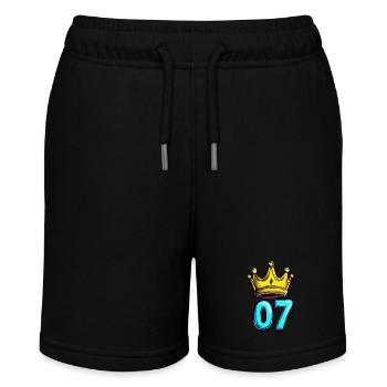 7 Number Crown - Stanley/Stella MINI BOLTER Organic Teen Jogging Shorts - black - Front