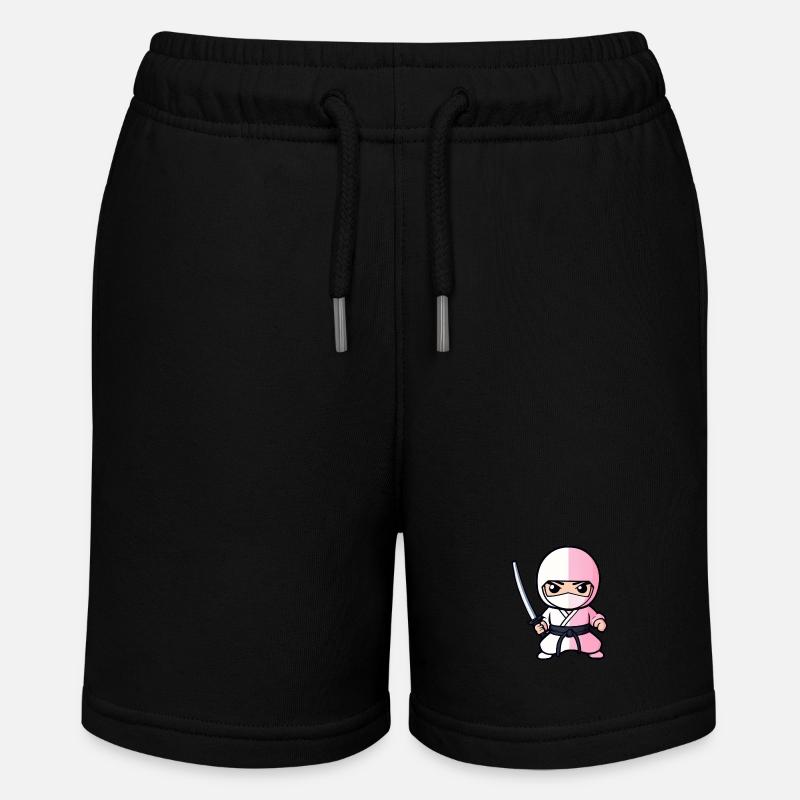 Mignon ninja blanc avec épée katana - Short bio MINI BOLTER Stanley/Stella Ado - noir