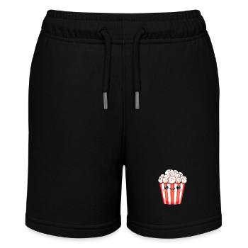 Popcorn Cartoon Style - Stanley/Stella MINI BOLTER Organic Teen Jogging Shorts - black - Front