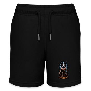 Wütende Katze - nicht am richtigen Tag - Stanley/Stella Teenager Bio-Joggingshorts MINI BOLTER - Schwarz - Vorne