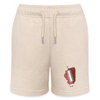 Illinois (USA) | echter Football | Landkarte - Stanley/Stella Teenager Bio-Joggingshorts MINI BOLTER - Natur - Vorne