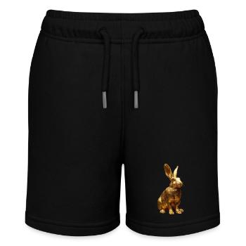 Kaninchen - Stanley/Stella Teenager Bio-Joggingshorts MINI BOLTER - Schwarz - Vorne