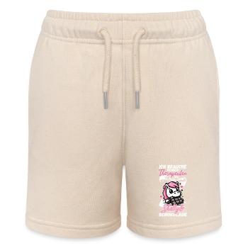 Lustiger Pferde Spruch Therapeut Shetty Pony - Stanley/Stella Teenager Bio-Joggingshorts MINI BOLTER - Natur - Vorne