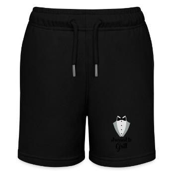 Tablier de cuisine drôle pour hommes - Short bio MINI BOLTER Stanley/Stella Ado - noir - Devant