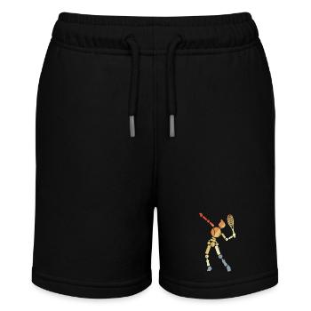 Tennis Junge - Stanley/Stella Teenager Bio-Joggingshorts MINI BOLTER - Schwarz - Vorne