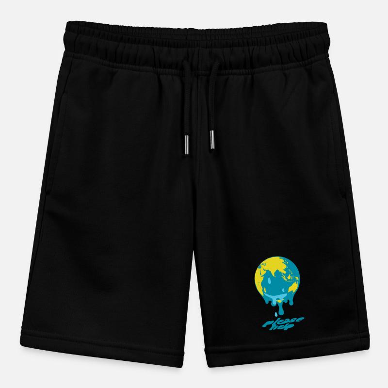 Global Warming Globe Stanley/Stella MINI BOLTER Organic Teen Jogging Shorts