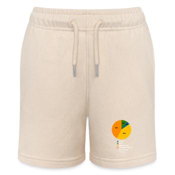 Lustiger Hip-Hop-Tanz, Pie-Chart, Straßentanz-Humor - Stanley/Stella Teenager Bio-Joggingshorts MINI BOLTER - Natur - Vorne
