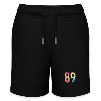89 Number Comic - Stanley/Stella MINI BOLTER Organic Teen Jogging Shorts - black - Front
