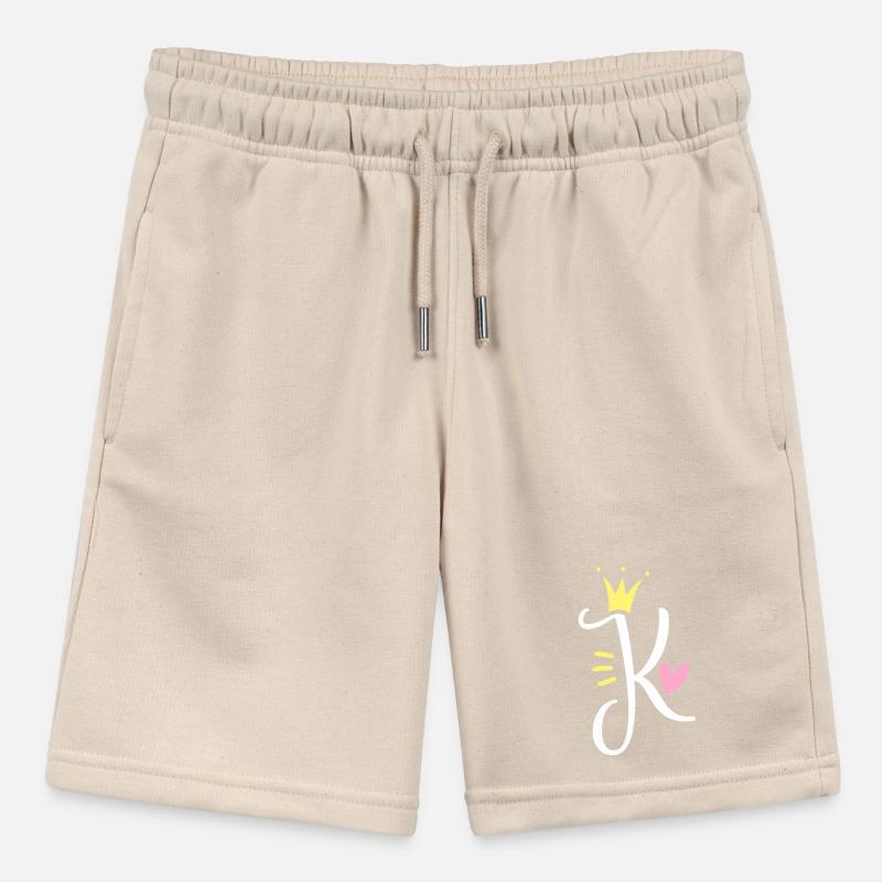 Buchstabe K Anfangsbuchstabe Krone Stanley/Stella Teenager Bio-Joggingshorts MINI BOLTER
