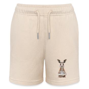 Kangaroo - Stanley/Stella MINI BOLTER Organic Teen Jogging Shorts - soft Ecru - Front