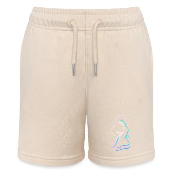 Virgin Mary and Child Jesus, design - Stanley/Stella MINI BOLTER Organic Teen Jogging Shorts - soft Ecru - Front