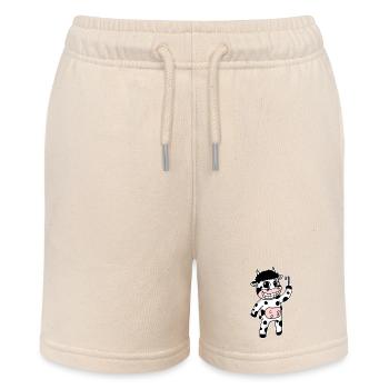 Kuh mit Zahnbürste - Stanley/Stella Teenager Bio-Joggingshorts MINI BOLTER - Natur - Vorne
