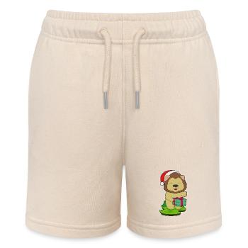 Lion Christmas Package - Stanley/Stella MINI BOLTER Organic Teen Jogging Shorts - soft Ecru - Front