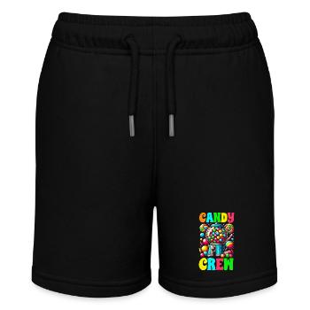 Candy Crew Decoration Candy Lover Sweet Tooth - Stanley/Stella MINI BOLTER Organic Teen Jogging Shorts - black - Front