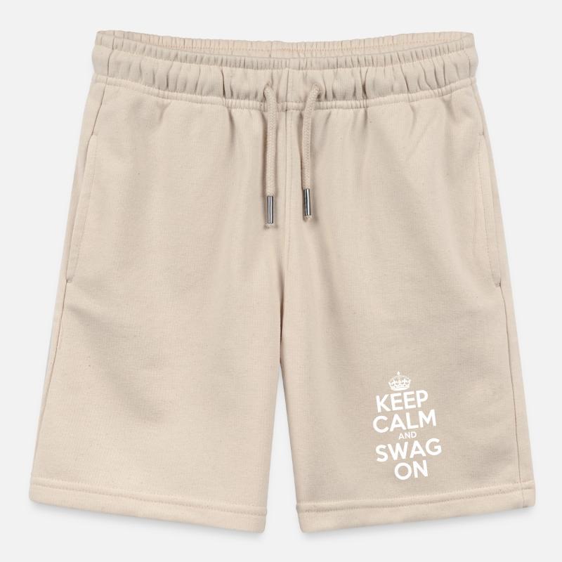 Keep Calm and Swag On Stanley/Stella MINI BOLTER Organic Teen Jogging Shorts