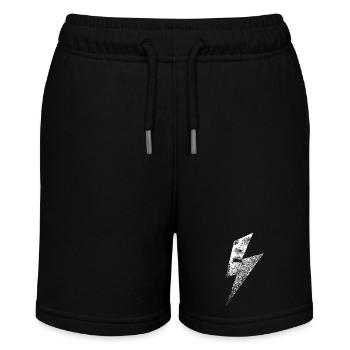 Rebellen-Blitz-Lecken - Stanley/Stella Teenager Bio-Joggingshorts MINI BOLTER - Schwarz - Vorne