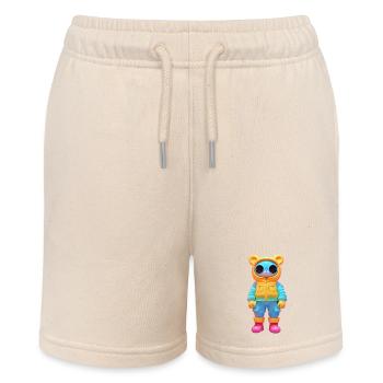 Maus 3D - Stanley/Stella Teenager Bio-Joggingshorts MINI BOLTER - Natur - Vorne