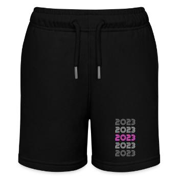 Style 2023 - Stanley/Stella Teenager Bio-Joggingshorts MINI BOLTER - Schwarz - Vorne